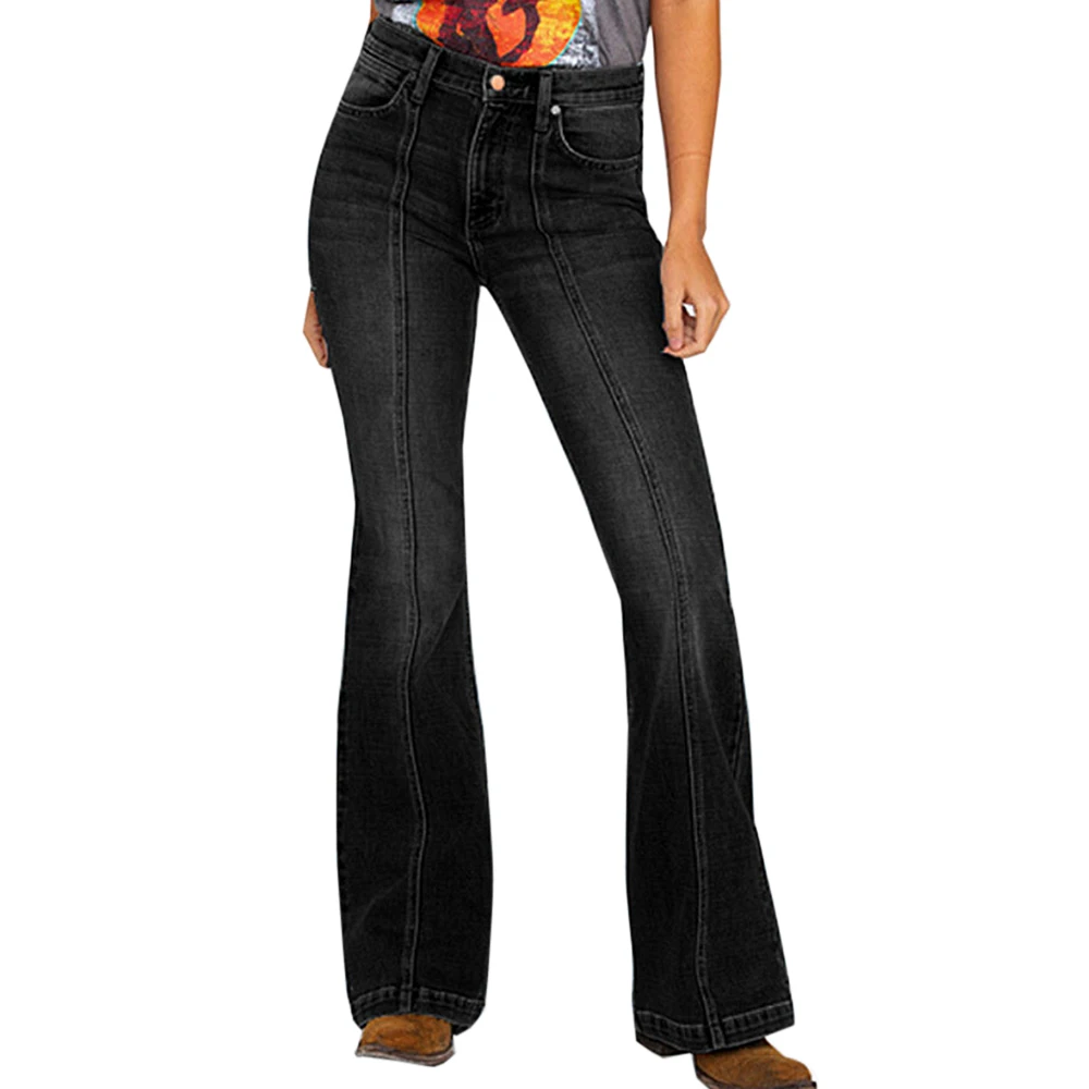 LASPERAL 2020 со средней талией джинсы бойфренды клеш для Для женщин джинсовые