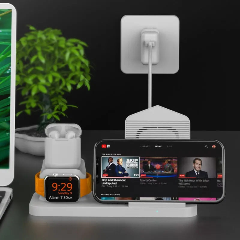 3 в 1 держатель беспроводного зарядного устройства для Apple Watch для iPhone X XS XR MAX 7 8 Plus зарядная док-станция для Airpods Charge базовая станция