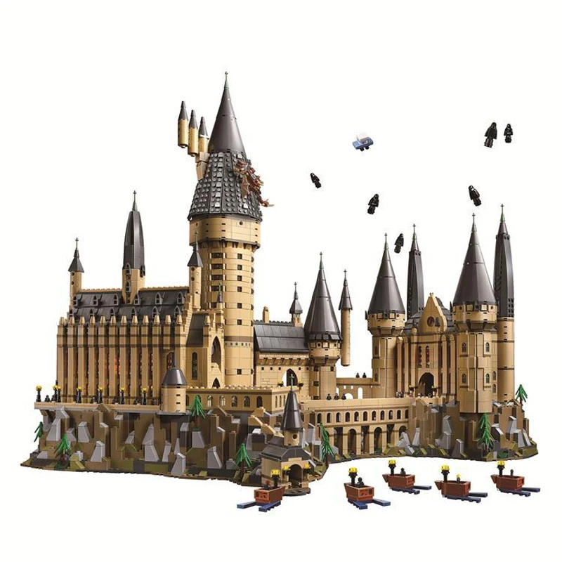Волшебный замок школьный совместимый Legoing Harryed строительный блок рождественские