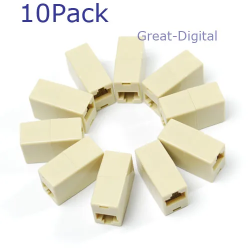 2020 Новый RJ45 CAT5 CAT5E сетевой Ethernet разъем адаптера|Соединители| |