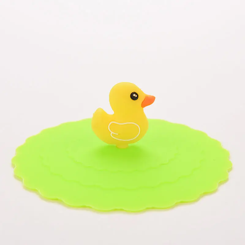 

Cute Anti-dust Silicone Fruit Cup Cover Leakproof Coffee Lid Cap Airtight Sealed Covers Home Kitchen Use Wholesale