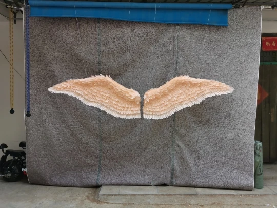 Костюм для взрослых с большими белыми крыльями ангела и перьев реквизит