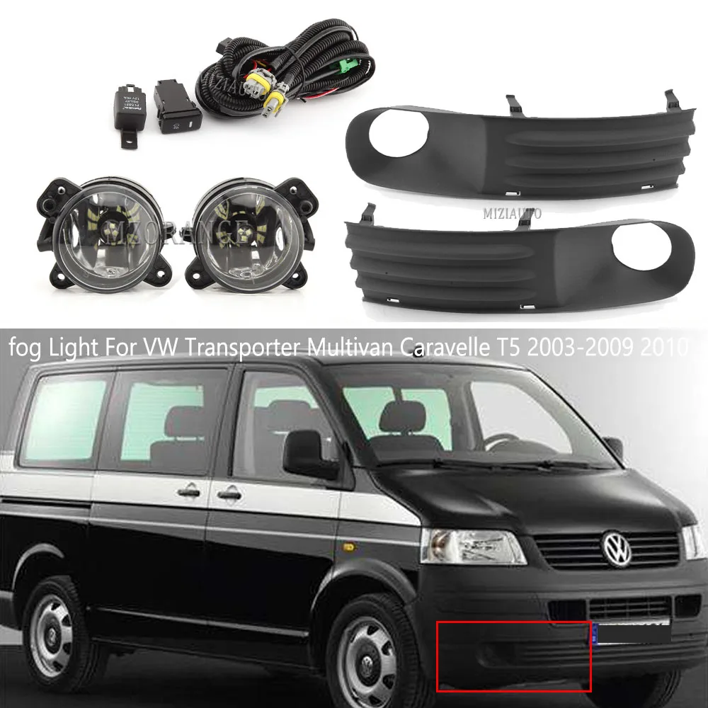 Светодиодный/Галогенные Противотуманные фары для VW Transporter Multivan Caravelle T5 2003 2009 2010