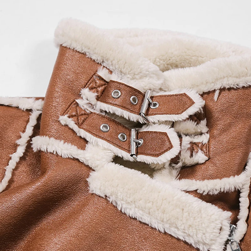 Автомобильное Женское пальто из искусственного меха короткие дизайнерские