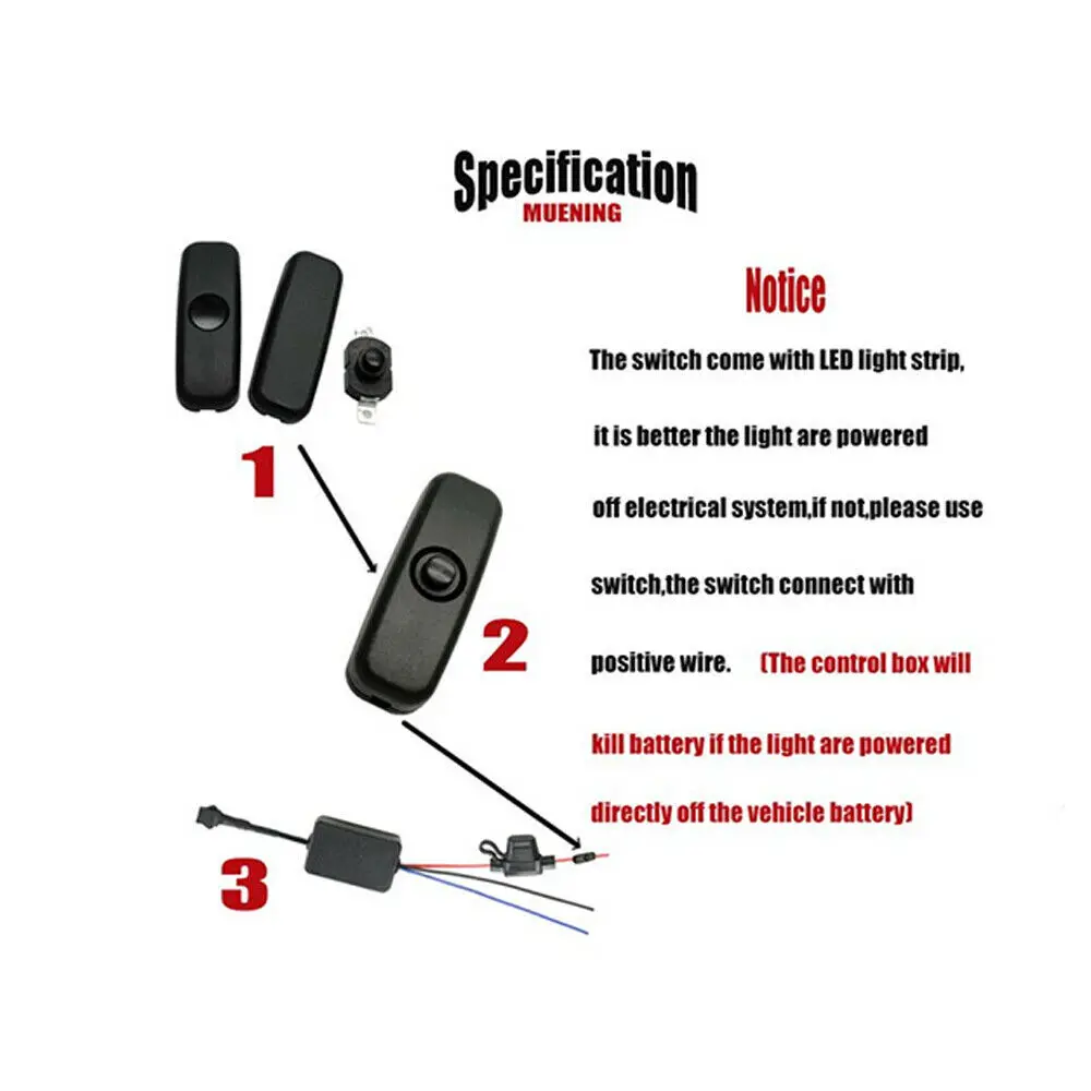 Автомобиль Мотоцикл Универсальный 12 шт. мотоцикл RGB 120LED неоновые под свечения