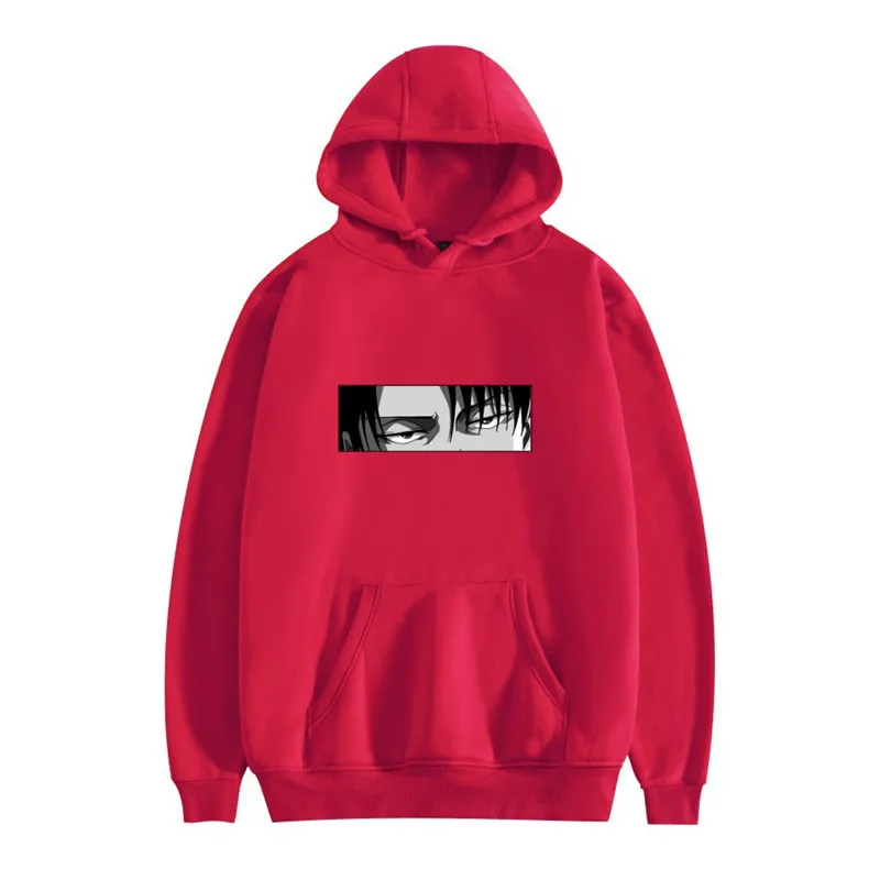 

Attack on Titan Hoodie Men Fashion Loose Pullovers Casaul Livai Ackerman Eyes Print Hoodie Sweatshirt Women Pullover Hoodies