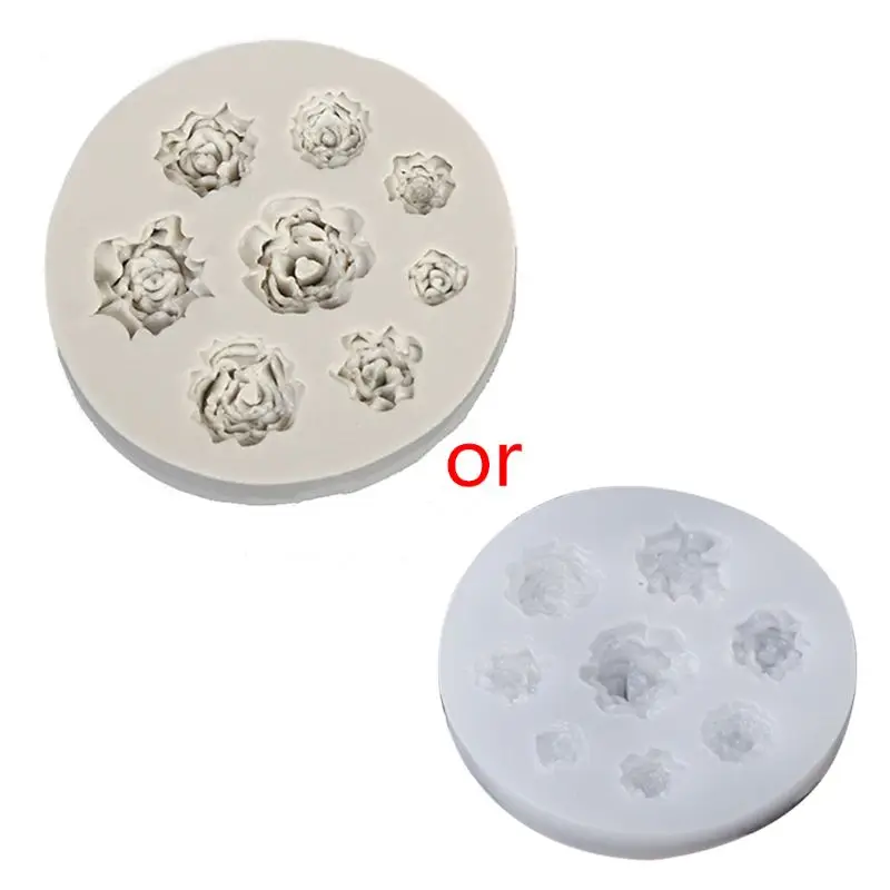 

Floral Resin Mold Rose Flower Daisy Flower Pendant Silicone Mold Jewelry Tools R2LE