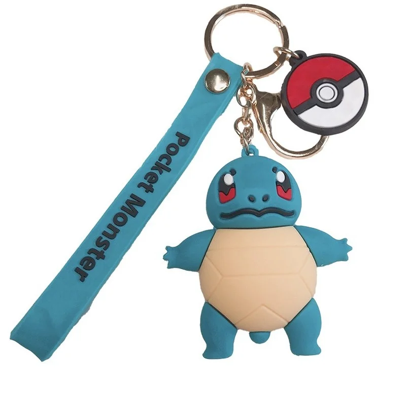 

Брелок Покемон Пикачу, Женский двойной мультяшный милый брелок для ключей Пикачу, подвеска для сумки, Детские Рождественские подарки на ден...
