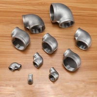 304 stainless steel bsp 18 14 38 12 34 1 114 112 2 female thread 90elbow reducer pipe connector fitting adapter