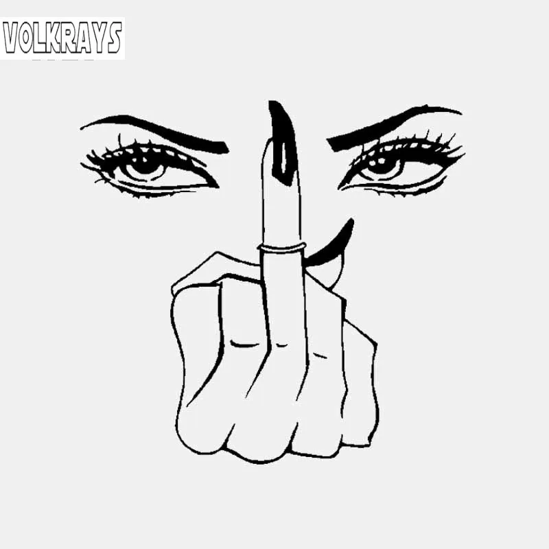 Volkrays индивидуальная Автомобильная наклейка с глазами для девочек Женские