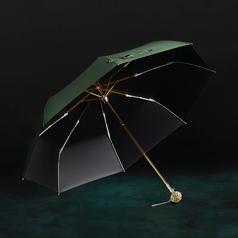 Danmunier Luxury Fold Umbrella Rain Women Portable Chinese Style 8 K Windproof Business Gift For Women Outdoor Travel Parasol enlarge