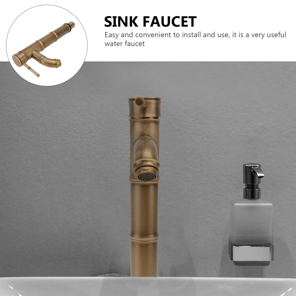 

1pc Hot And Cold Water Bathroom Tap Household Toilet (golden)