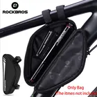 Велосипедная треугольная сумка ROCKBROS на переднюю раму, ульсветильник Кая труба, маленький пакет, сумка для ремонта инструментов, спортивный аксессуар для велоспорта на открытом воздухе