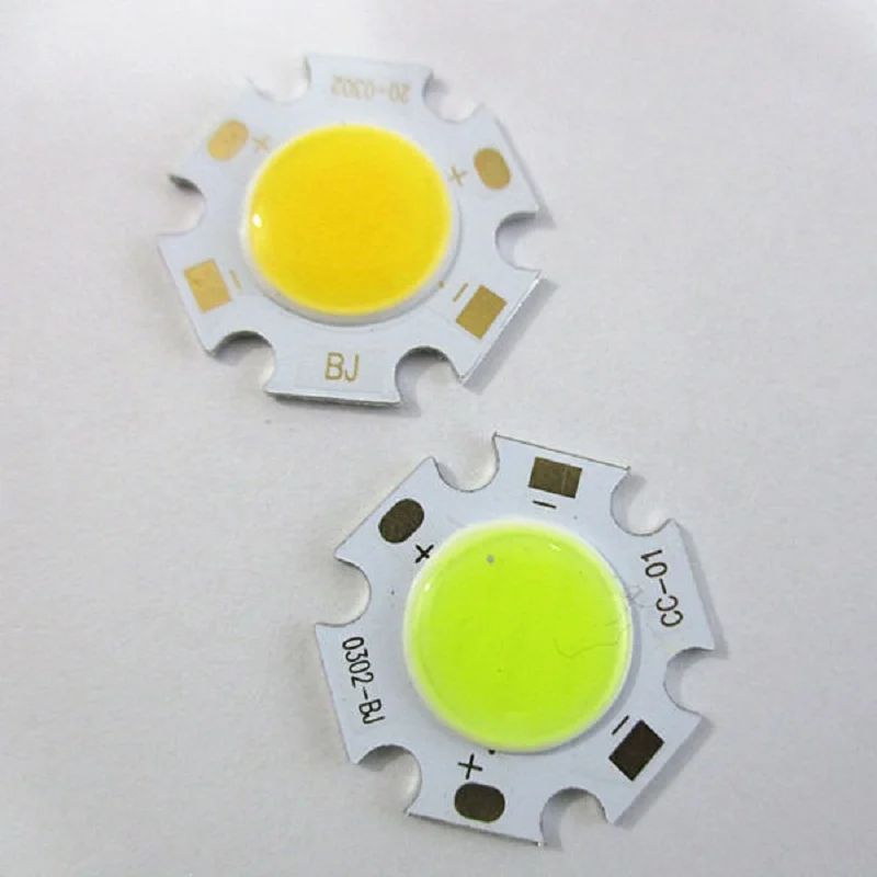 

COB 2x 270~300Lum 350mA led chip lamp 3W/ 5W / 7W High Power LED Bead Lamp Chip White Warm White Light
