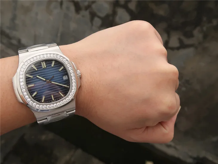 

Men'Watches Luxury Watch Mechanical Automatic Watch 5713/1G-010 Dark Blue Dial Stainless Steel Strap 1:1 Replica Watch