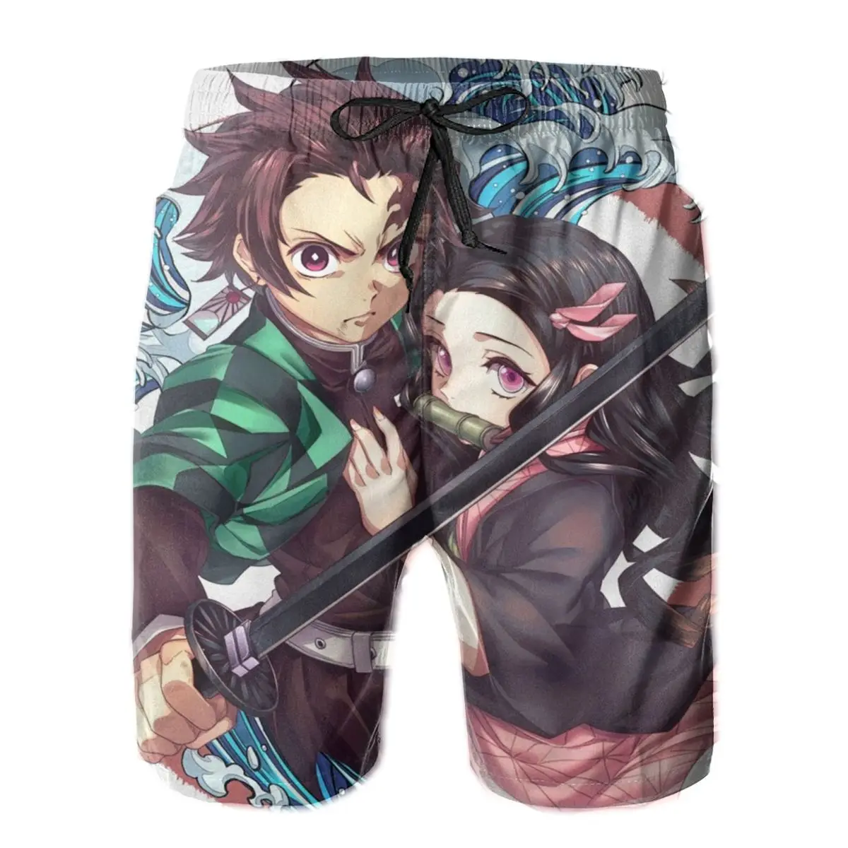 

Men Pants Demon Slayer Japanese Beach Board Swim Trunks Sport Quick Dry Mesh Casual Animation Humor animation Short for Boy