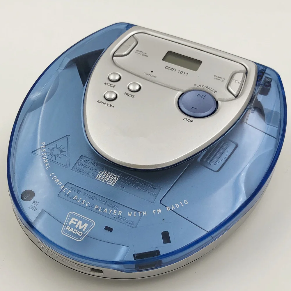 Portable CD player Walkman bass booster high quality music system transparent shockproof disc LCD 3.5mm audio interface | Электроника