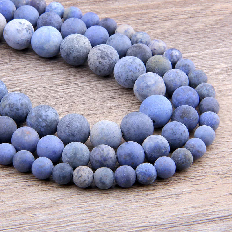 Sodalite бусины из натурального камня матовые тусклые для самостоятельного