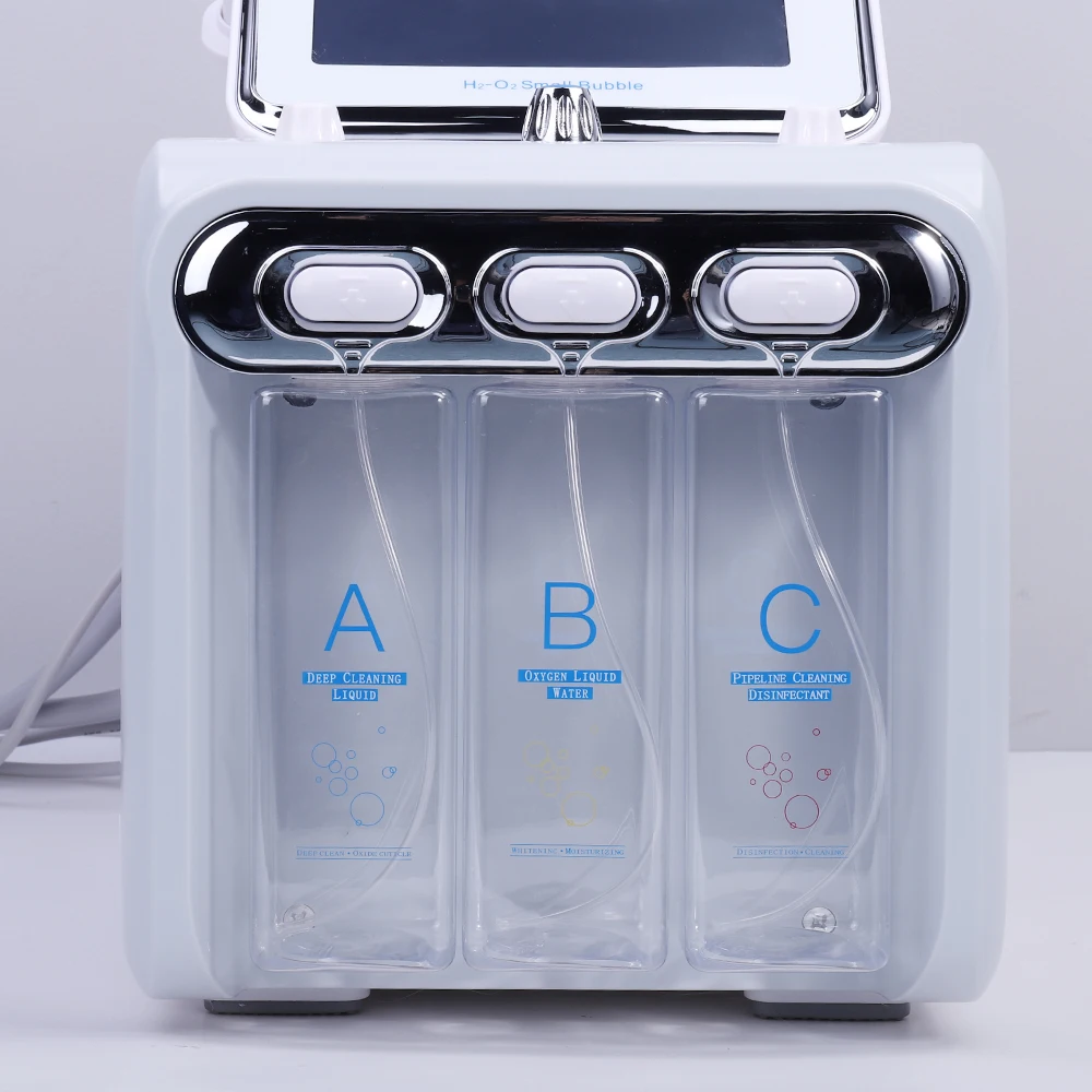 Новейший 6 в 1 H2O2 водный кислородный фильтр для очищения кожи машина дермабразии