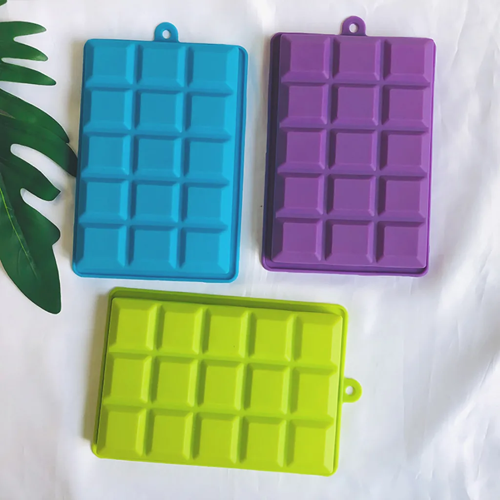 8 Grids Silicone Ice Tray FrostMold Bar Cubes Pudding Jelly Chocolate Maker Baking Candy Soap Mold making J80 |