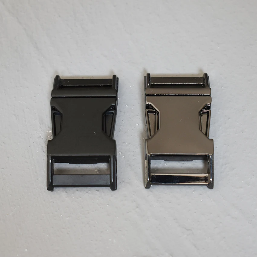 Розничная продажа серебристых металлических боковых застежек 20 мм 1 шт. упаковка