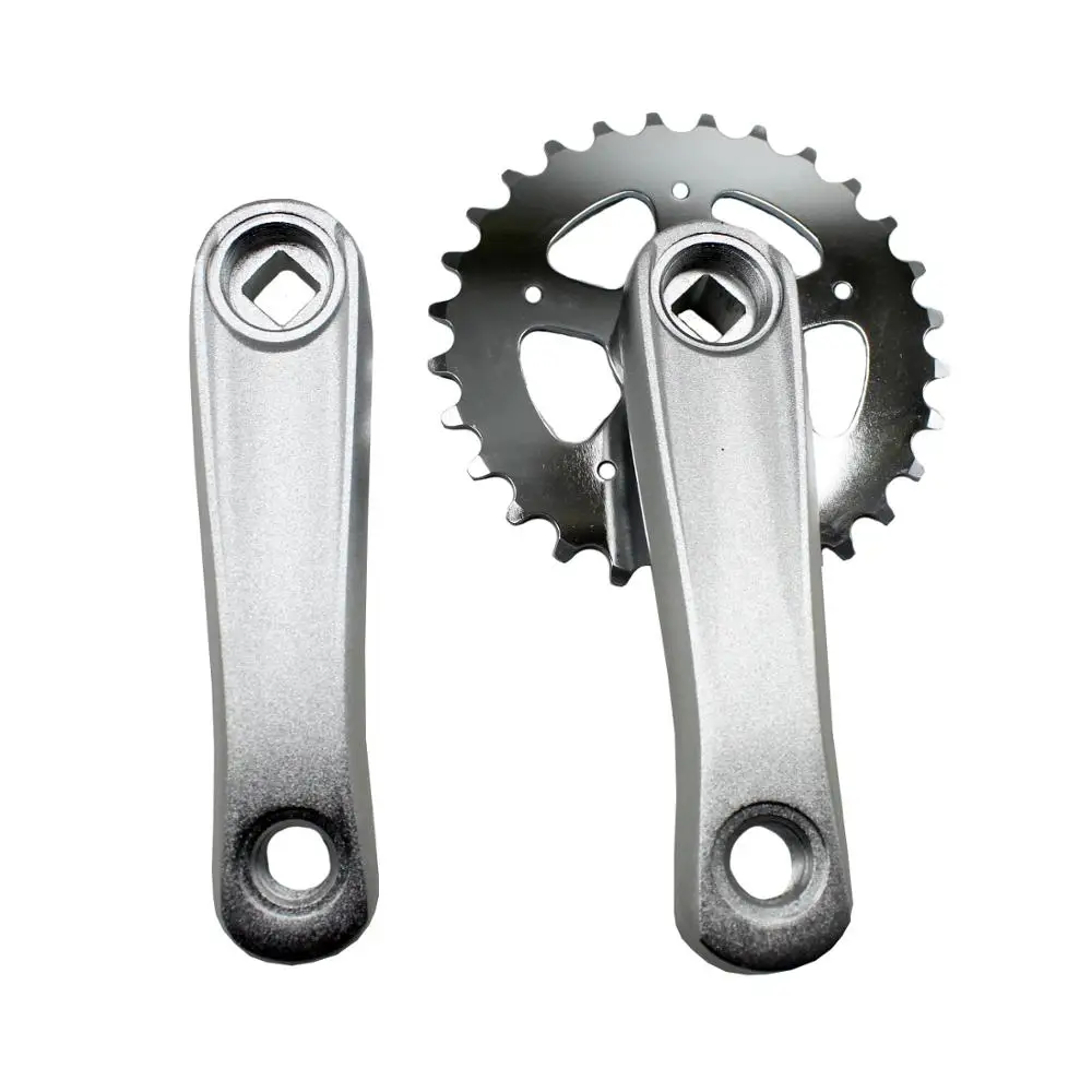 28T electric scooter/children's bicycle crankset Single speed  102mm 114mm Aluminum alloy square hole Chainring chainwheel