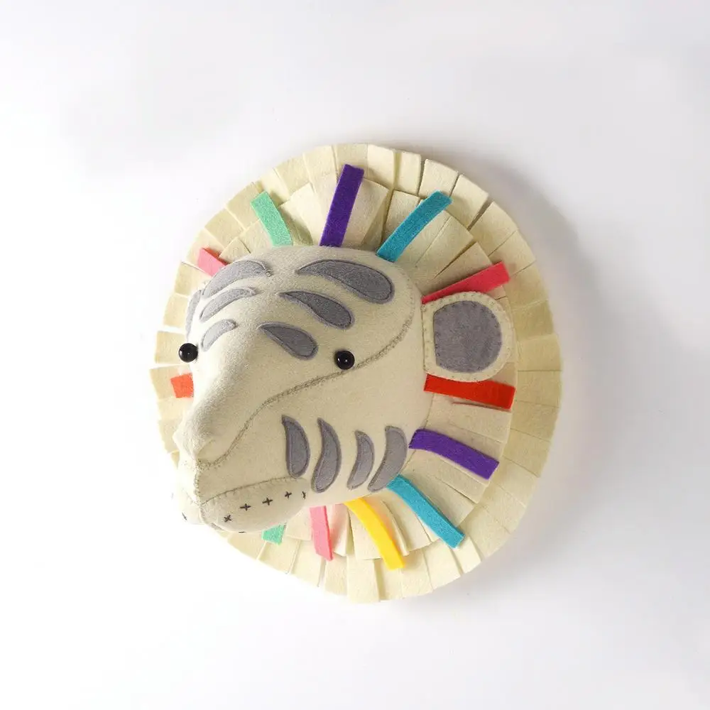 Украшение на стену с головой животного Мягкие Плюшевые Игрушки - Цена: 2 203,07 - 2 538,40 руб.