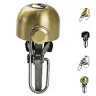 Мини-звонок велосипедный латунный в винтажном стиле 80-х годов, громкий и четкий звук, аксессуары для езды на велосипеде, горном велосипеде