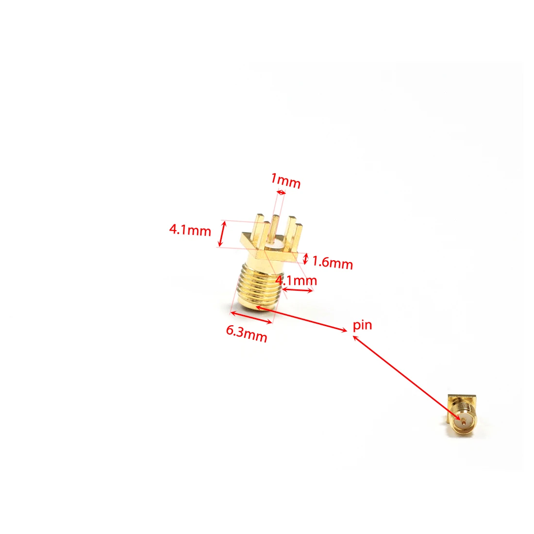 1 шт. RP SMA Коннектор Revers Женский Разъем RF Coax модем конвертер Конец Запуска PCB кабель