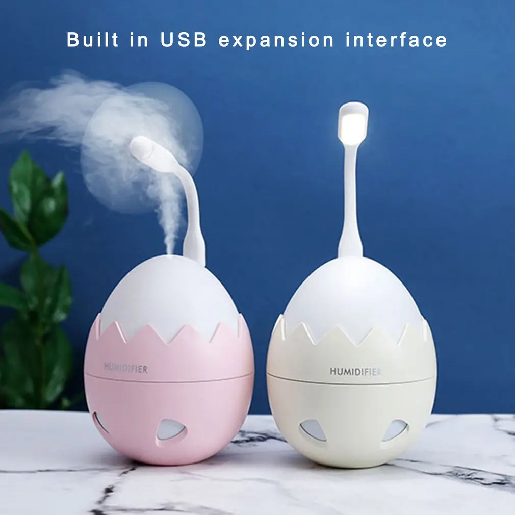 

Car Accessories HM1 Mini Air Humidifier Cute Eggshell Portable Car Humidifier With LED Night Light Multifunctional USB Charging