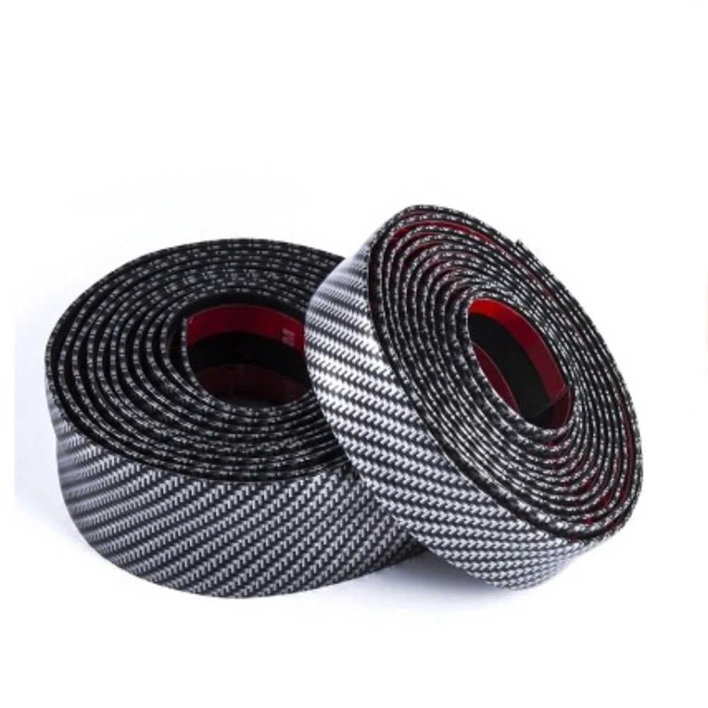 Car Stickers 5D Carbon Fiber Rubber Styling Door Sill Protector DIY Door Sill Protector Edge Guard Car Stickers Car Accessories
