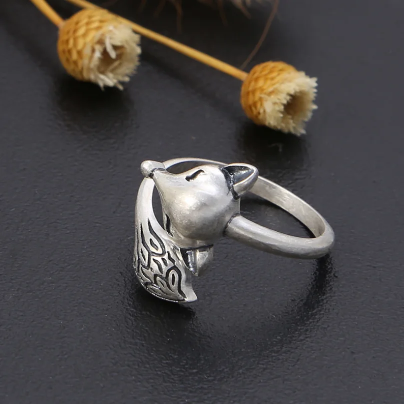 Открытое кольцо с черепом из серебра 925 пробы для мужчин и женщин | Украшения