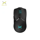 Delux M800 ульсветильник Кая PMW3389 16000DPI Проводная игровая мышь 58g RGB 6 кнопок полностью программируемая эргономичная для ПК геймеров