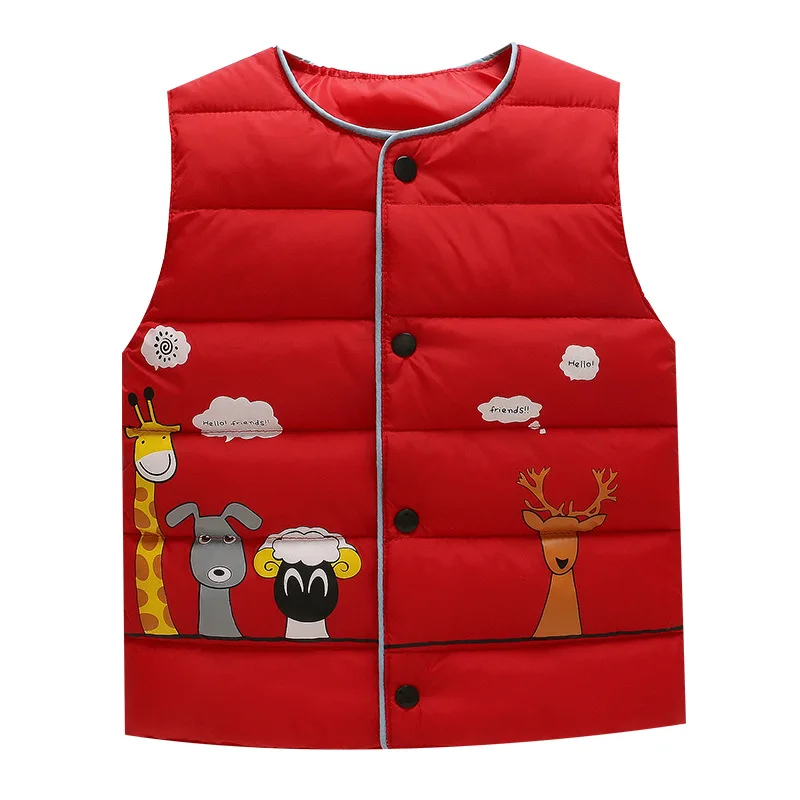 As picture vest Sundae Angel/Детский жилет без рукавов с круглым вырезом для девочек, жилет для мальчиков пуховые парки, жилеты верхняя одежда для детей, пальто, куртка для детей возрастом от 1 года до 6 лет - Цвет: As picture vest