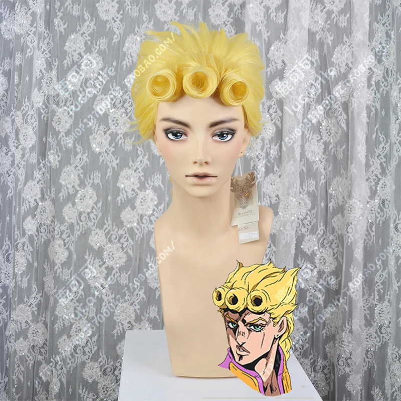 Парик для косплея Джоджо из м/ф невероятные приключения термостойкие