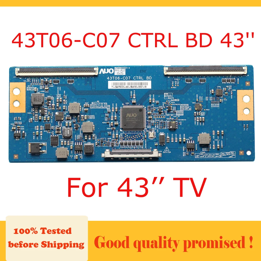 43T06-C07 CTRL BD 43 ''T CON BOARD для 43'' TV Logic Board Оригинал 100% протестирован перед