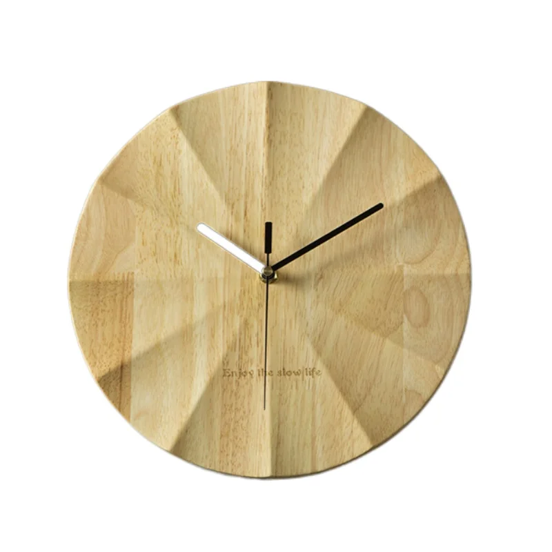 

Nordic Wall Clock Modern Design Wooden Living Room Decoration Wall Watches Home Decor Creative Mute Art Clocks Gift Zegary