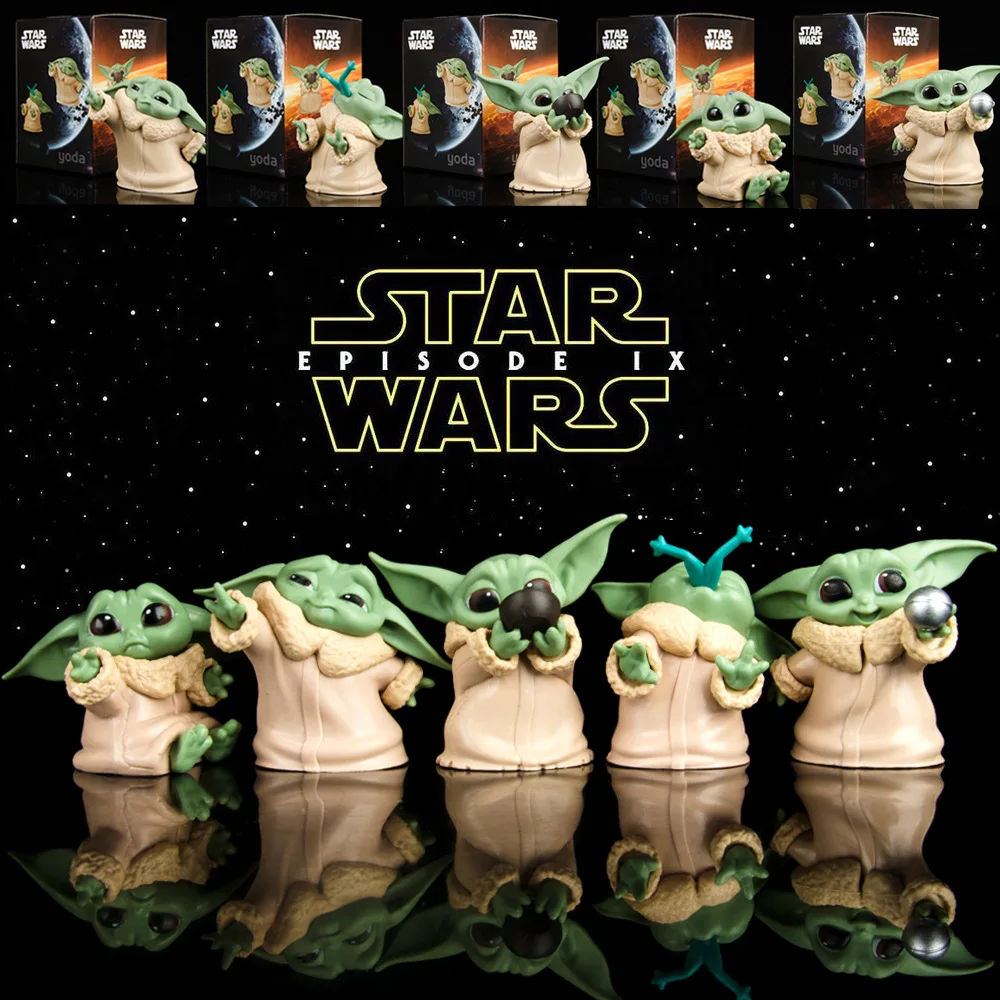 Toys Mandalorian Yoda Baby Figure Action Toys Star Wars Yoda Figuras Hot Kids Toys Gifts
