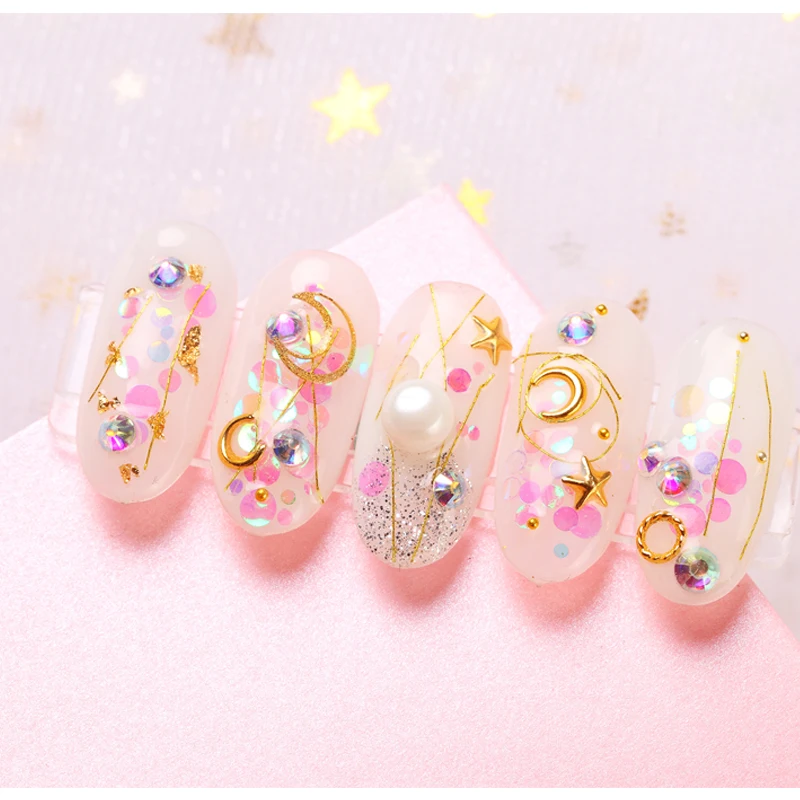 1 коробка блестящие разноцветные Блестки для маникюра | Красота и здоровье