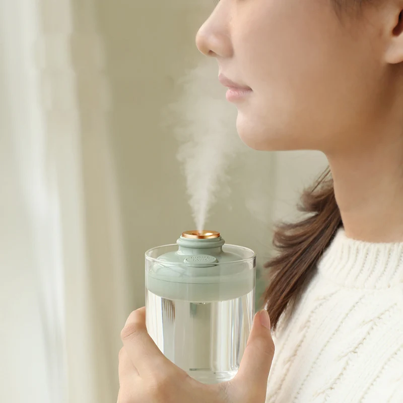 

Drift Bottle Electronic Usb Air Humidifier For Home Air Diffuser Wireless Rechargeable 800mAh Mini Cool Mist Humidifier Portable