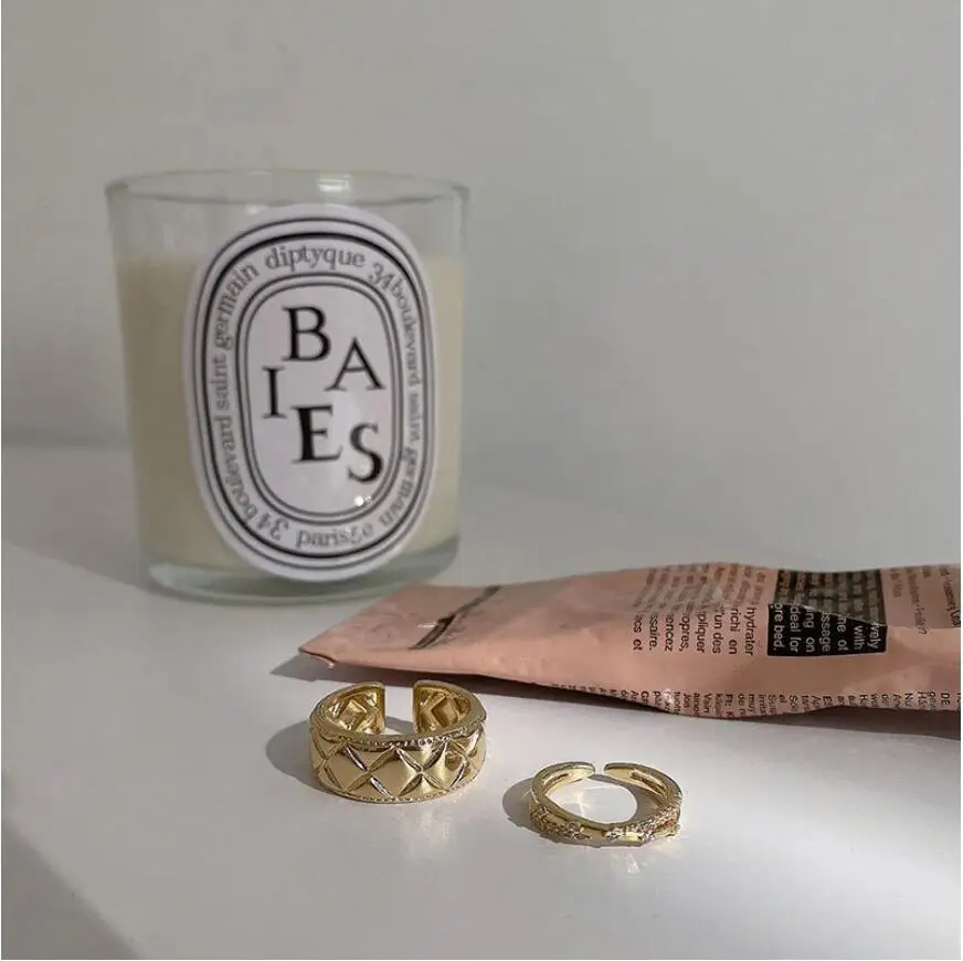 

925 Sterling Silver Ins Rhombus Advanced Zircon Cross Index Finger Opening Rings For Women Fine Jewelry Birthday Party Gift R455