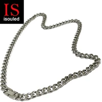 cuba necklace chain for men made out of pure titanium hot selling hip hop fashion jewelry 9 5mmx65cm skin friendly lightweight