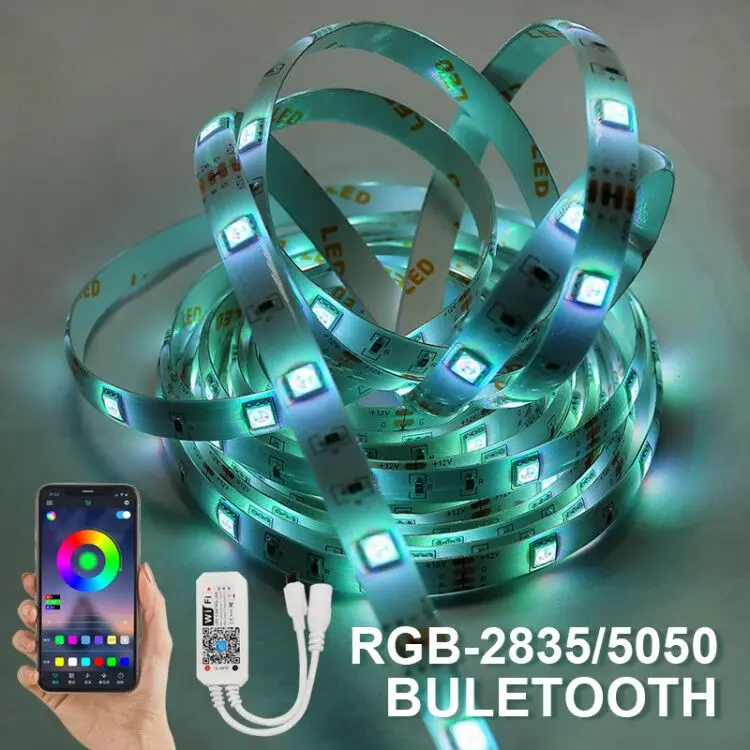 

LED Wifi Tape Diode Bedroom Decoration Waterproof Flexible Ribbon Light lucesDC12V 2835 SMD5050 Bluetooth RGB LED Strip Light