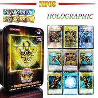 new iron box laser game king flash card english version 72 pcs blue eyes white dragon gold stamping yugioh card collection gift