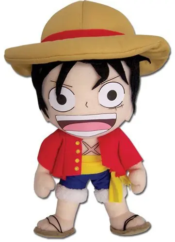 8 видов стилей Аниме цельная соломенная шляпа Luffy Roronoa Zoro Ace плюшевые Мультяшные детские игрушки Kawaii мягкие куклы для детей 23~ 24 см - Цвет: Luffy F