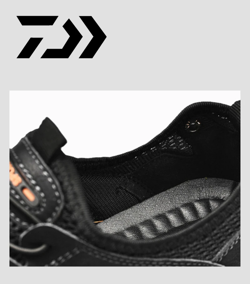 

Daiwa Men's Spring Autumn Fishing Shoes New Fashion Anti-skid Leather Outdoor Camping Sport Breathable Quality Cycling Shoes