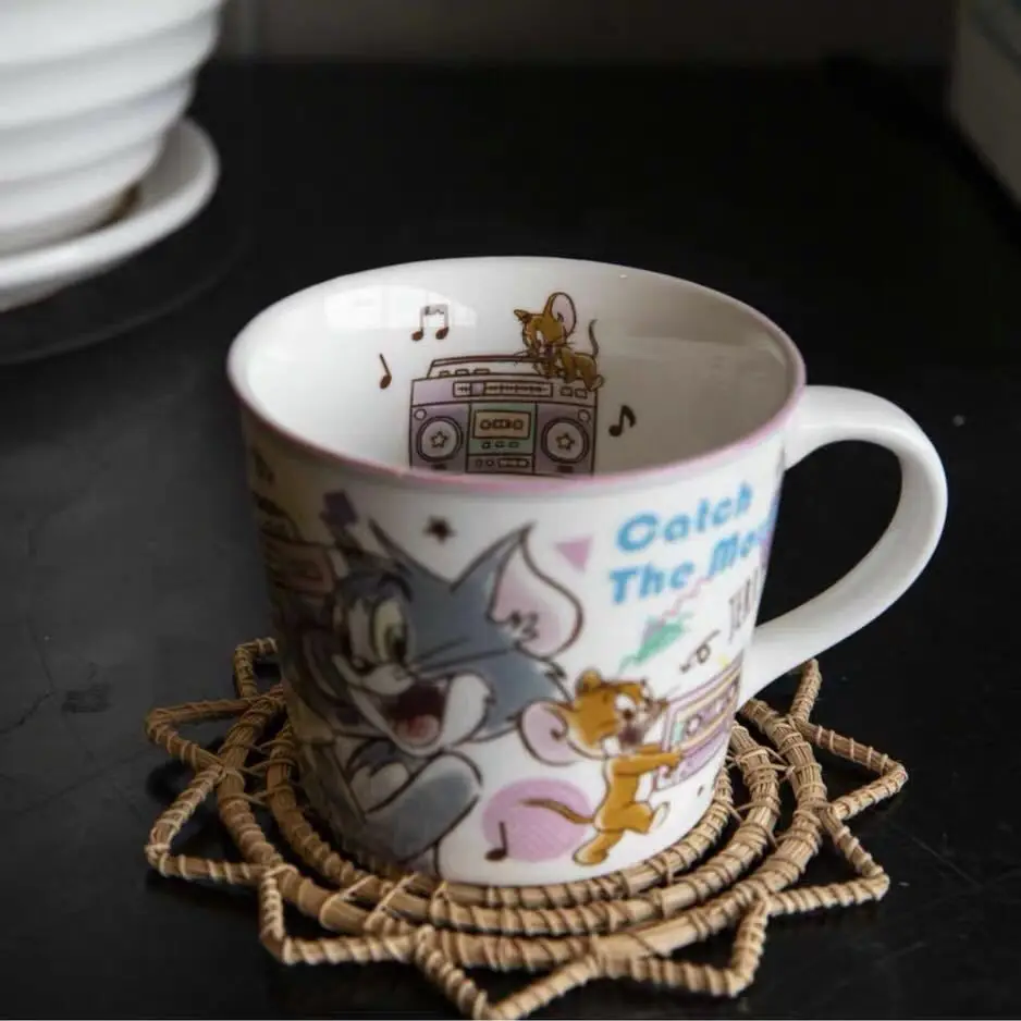 Мультяшная Милая креативная кружка Tom and Jerry чашка для кофе напитков ручка
