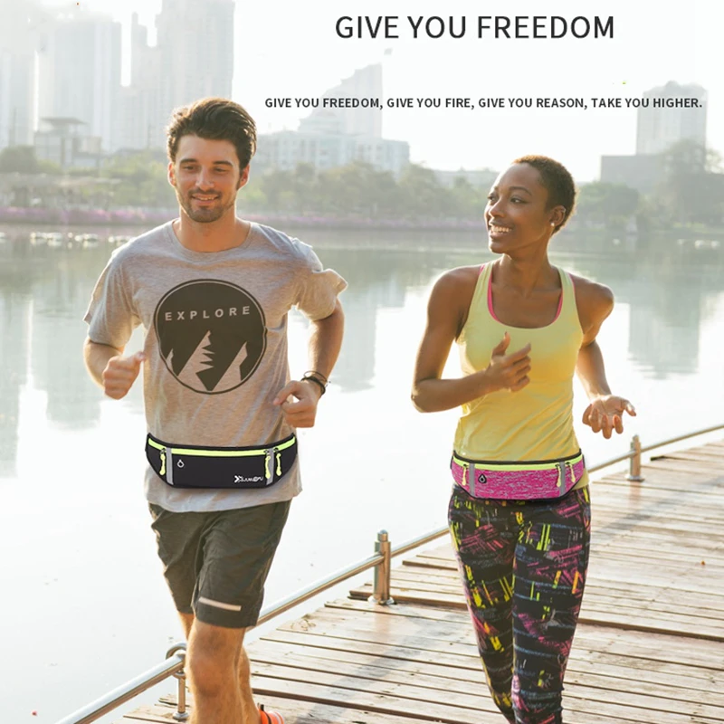 

New Belt Running Waist Bag Marathon Outdoor Sports Portable Yoga Fitness Riding Waterproof Men Women Running Chest Phone Bags