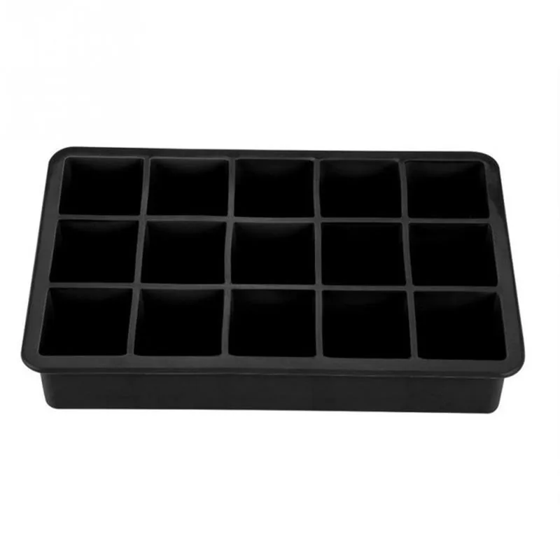 15 Cavity Silicone Ice Tray Ball Maker Form Frozen Mold Cube Popsicle Kitchen Moulds Black | Дом и сад