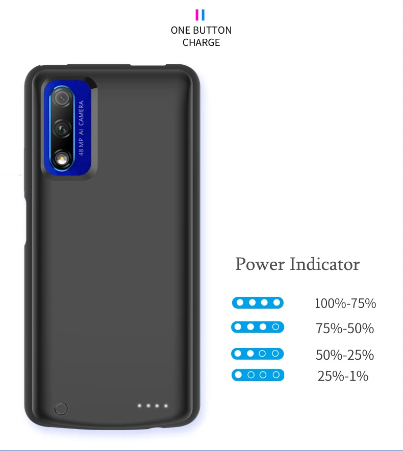 6500 мАч Внешний аккумулятор чехол для huawei Honor V30 Pro V30 ударопрочный аккумулятор зарядное устройство для Honor 9X Pro 9X зарядка Мягкий край